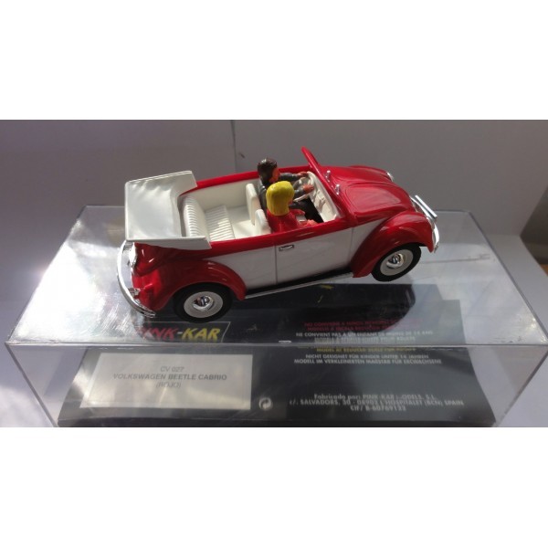 VOLKSWAGEN BEETLE CABRIO ROUGE PINK KAR REF CV 027