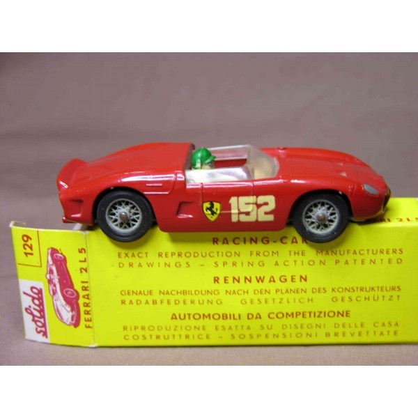 SOLIDO 1/43 - FERRARI 2 L 5 AVEC SA BOITE - REF 129