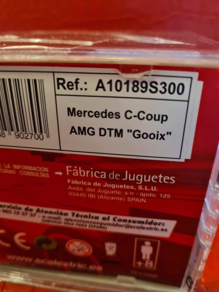 MERCEDES C-COUP AMG DTM GOOIX SCALEXTRIC SCX REF A10189S300