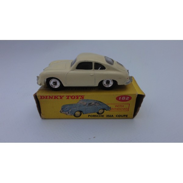 PORSCHE COUPÉ 356 A AVEC GLACES VOITURE DINKY TOYS RÉF 182