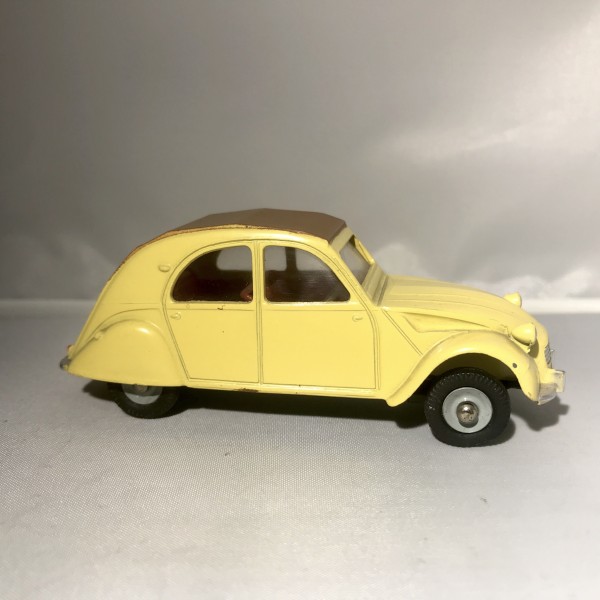 2CV AZAM 1961 JAUNE CLAIR DINKY TOYS RÉF 558