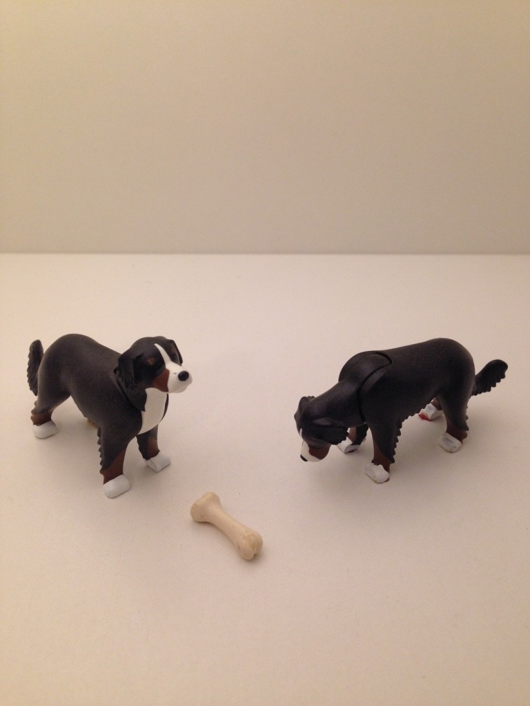 Chiens avec os Playmobil