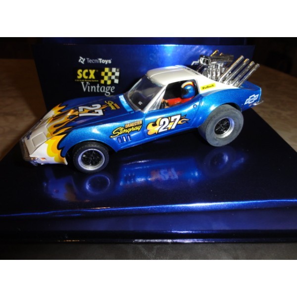 SCALEXTRIC FORD CHEVROLET CORVETTE DRAGSTER SÉRIE LIMITÉE NEUVE BOITE