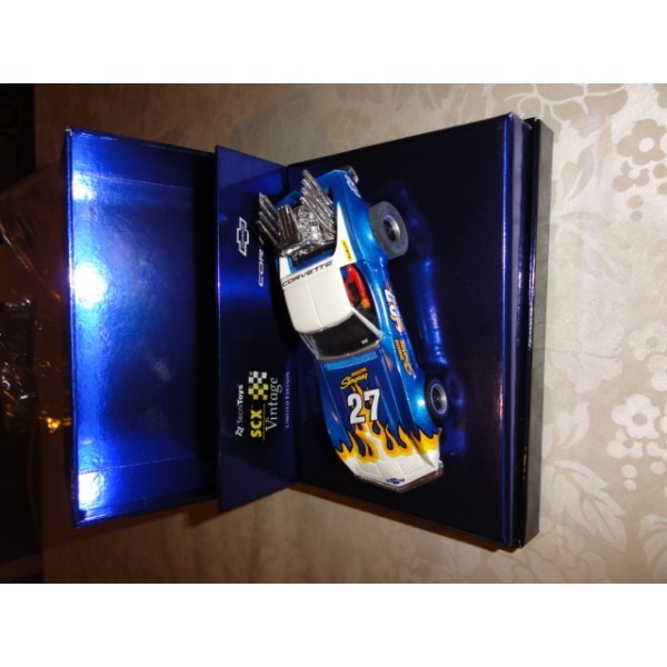 SCALEXTRIC FORD CHEVROLET CORVETTE DRAGSTER SÉRIE LIMITÉE NEUVE BOITE