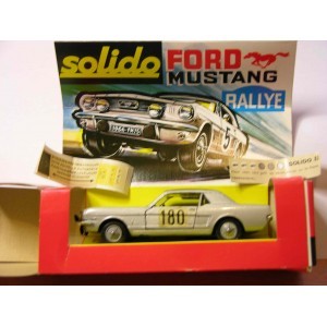 SOLIDO 1/43 - FORD MUSTANG RALLYE GRISE  AVEC BOITE DIORAMA BOX  - REF 147