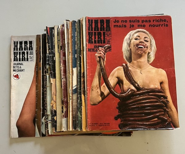 20 Hara-Kiri mensuel n°61  à 80 – année 1964 à 1966