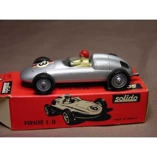 SOLIDO 1/43 - PORSCHE F II GRISE AVEC SA BOITE - REF 117