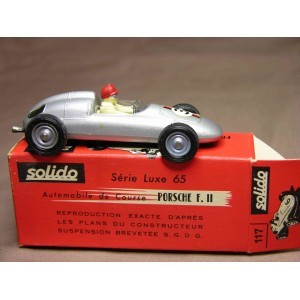 SOLIDO 1/43 - PORSCHE F II GRISE AVEC SA BOITE - REF 117