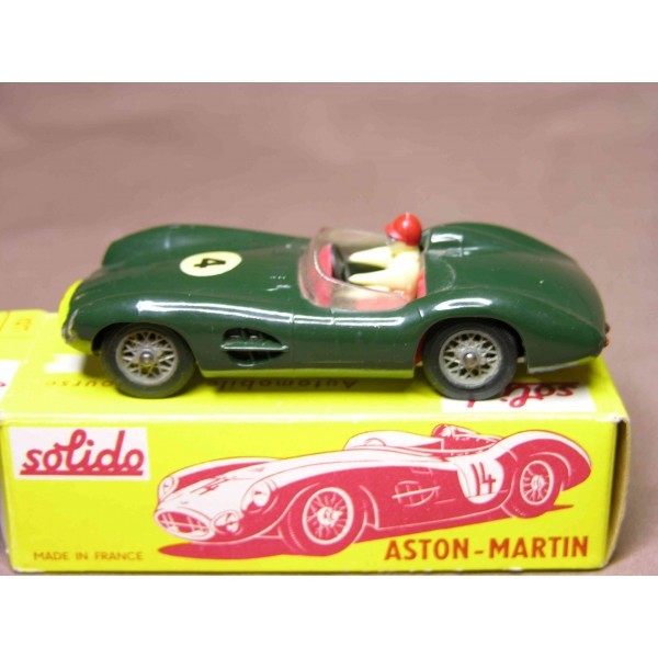 SOLIDO 1/43 -ASTON MARTIN DBR VERTE AVEC SA BOITE - REF 107