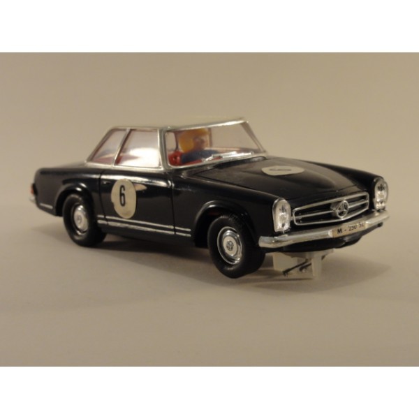 MERCEDES 250 SL   NOIRE SCALEXTRIC EXIN BLACK NEGRO