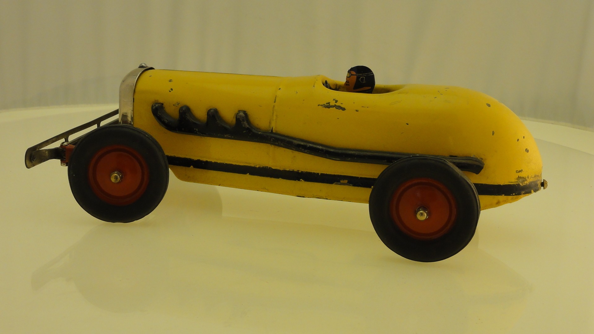 Kokomo electricar Ancienne jaune voiture de slot année 1920