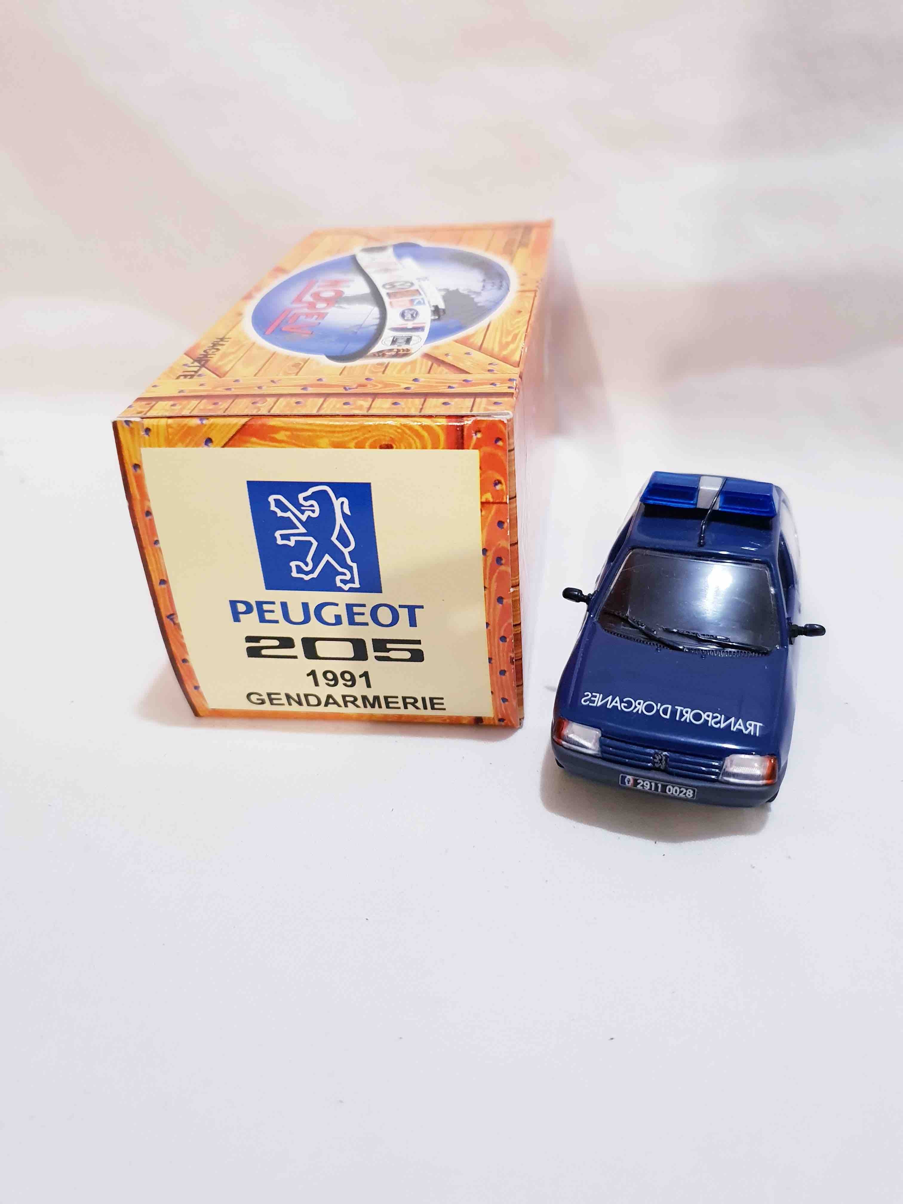 PEUGEOT 205 1991 GENDARMERIE NOREV