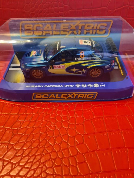 SUBARU IMPREZA WRC 2007 NO 8 SCALEXTRIC REF C2884 