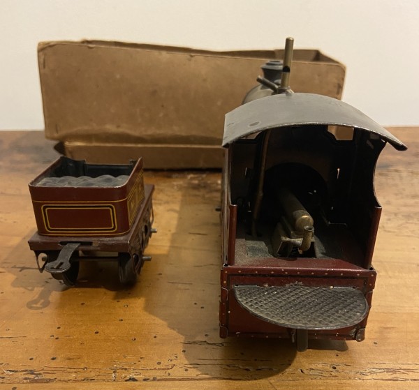 Locomotive vapeur vive Midland Railway 0-2-0 et tendeur M.R