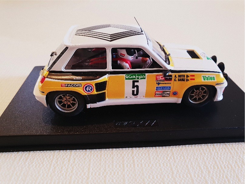 RENAULT 5 TURBO 1° RALLY EL CORTE INGLES 1985 SAINZ-BOTO E-1201 FLY REF 96073