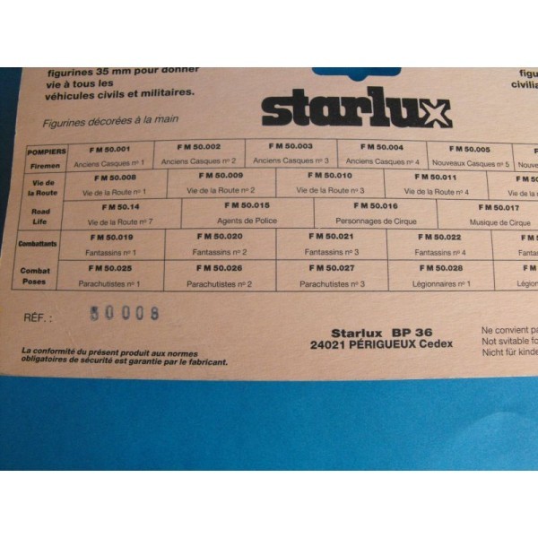 BLISTER SIX MECANICIENS AUTO STARLUX