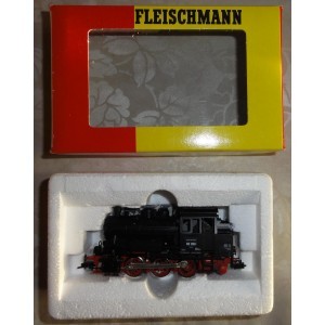 LOCOMOTIVE FLEISCHMANN 4019 Tender-Dampflok DR 89 006 schwarz OVP H0 