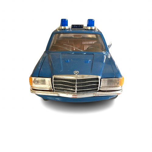 Mercedes 450 SE Police bleu RICO 