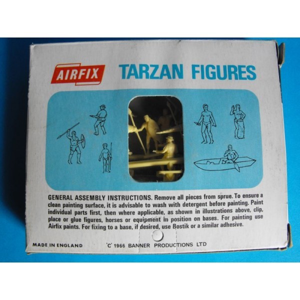 AIRFIX BOITE BLEU TARZAN FIGURINES