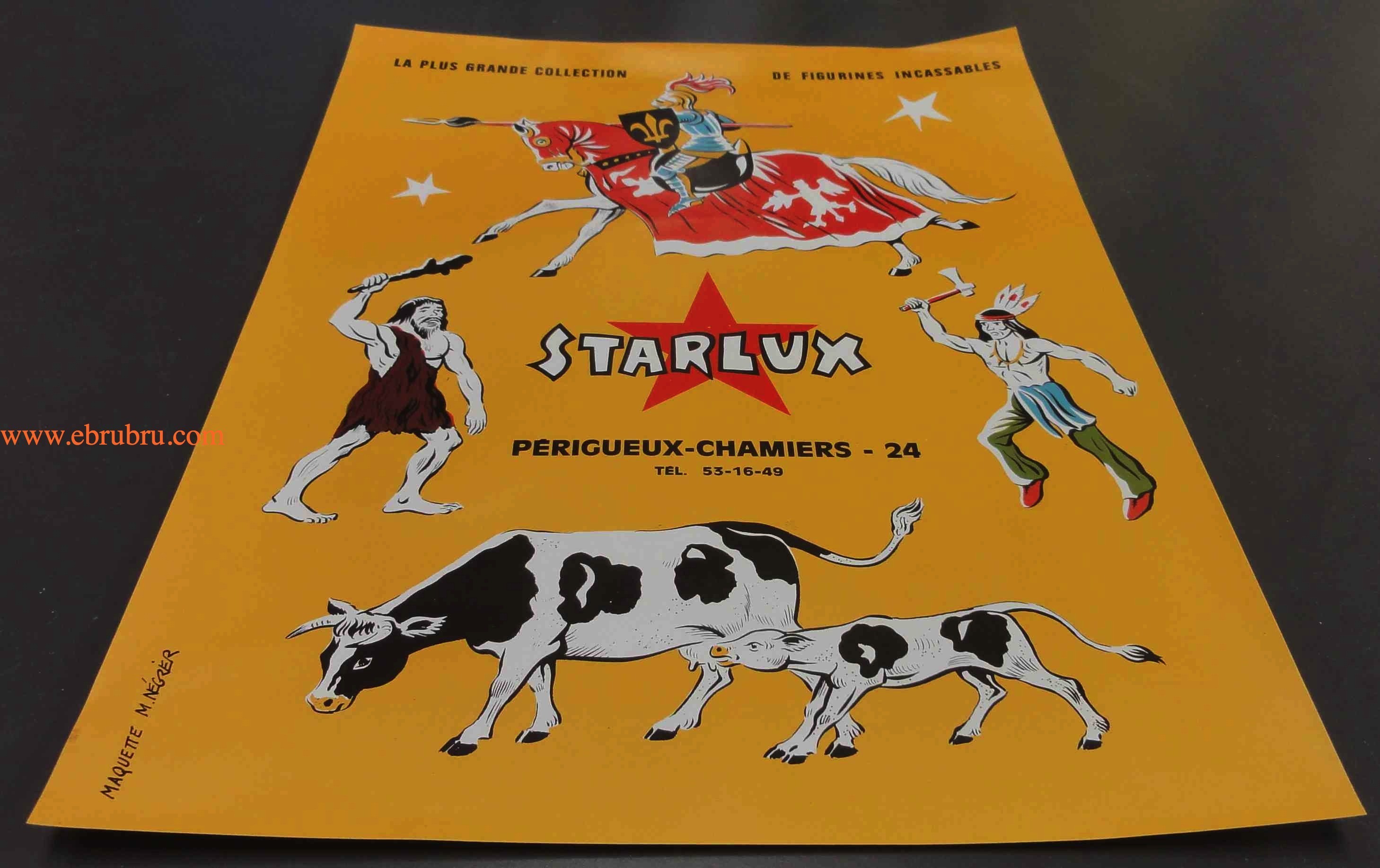 TROIS AFFICHES STARLUX ORIGINALE