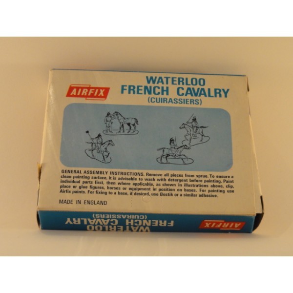 AIRFIX BLUE BOX WATERLOO FRENCH CAVALRY (CUIRASSIERS) TYPE 2