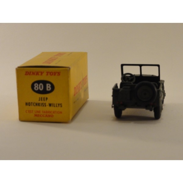 JEEP HOTCHKISS WILLYS DINKY TOYS RÉF 80 B MILITAIRE 1/43