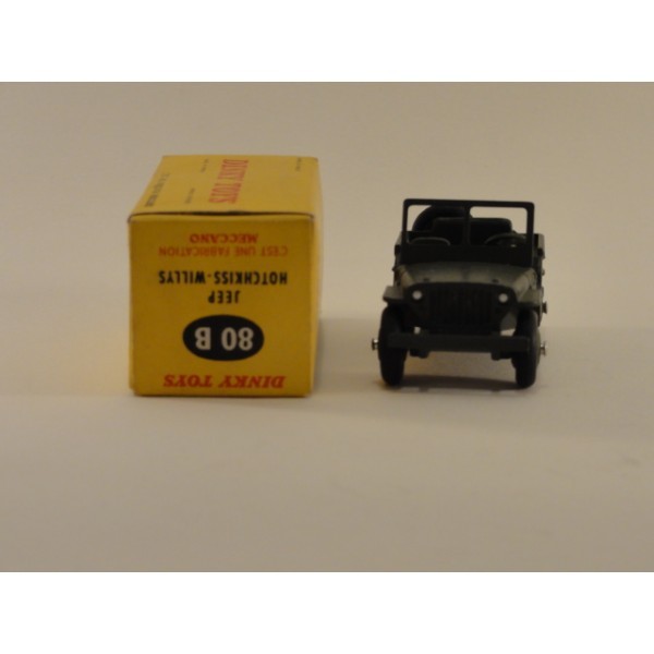 JEEP HOTCHKISS WILLYS DINKY TOYS RÉF 80 B MILITAIRE 1/43