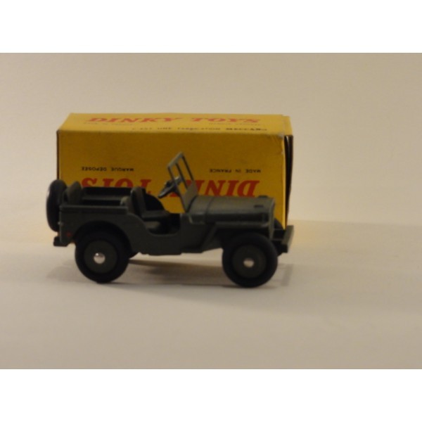 JEEP HOTCHKISS WILLYS DINKY TOYS RÉF 80 B MILITAIRE 1/43