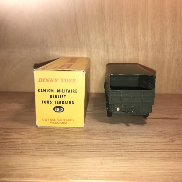 CAMION MILITAIRE BERLIET TOUS TERRAINS  DINKY TOYS RÉF 818