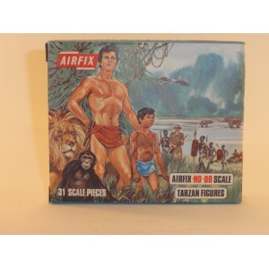 AIRFIX TARZAN FIGURES  HO & OO SCALE BLUE BOX TYPE 2  REF S33 - 50