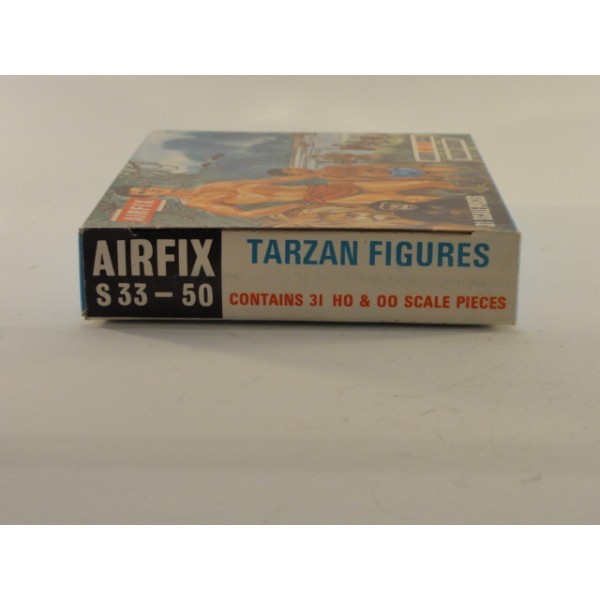 AIRFIX TARZAN FIGURES  HO & OO SCALE BLUE BOX TYPE 2  REF S33 - 50