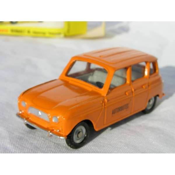 VOITURE 4L RENAULT DÉPANNAGE AUTOROUTES  DINKY TOYS RÉF 518 A ORANGE