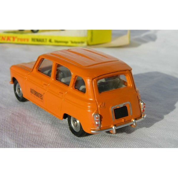 VOITURE 4L RENAULT DÉPANNAGE AUTOROUTES  DINKY TOYS RÉF 518 A ORANGE