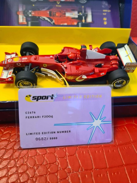 FERRARI F2004 EDITION LIMITÉE 682/5000 SCALEXTRIC REF C2676