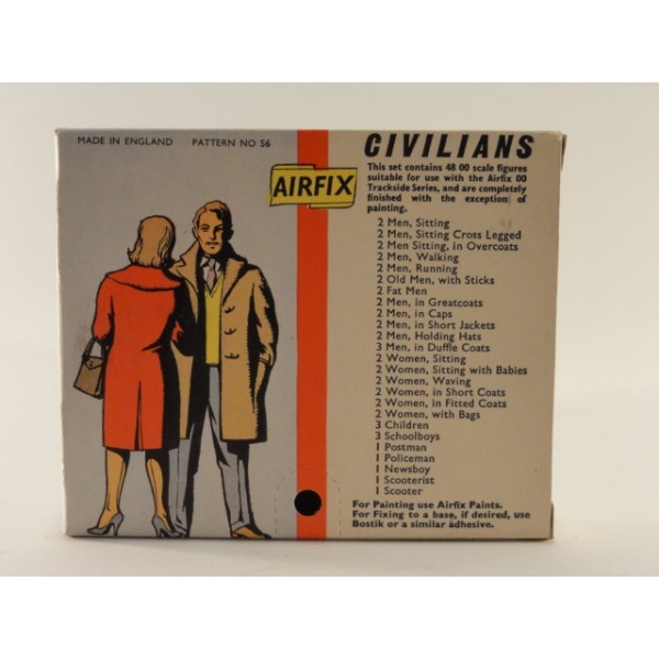 AIRFIX CIVILIANS  HO & OO SCALE FIGURES TYPE 1  REF S6-50