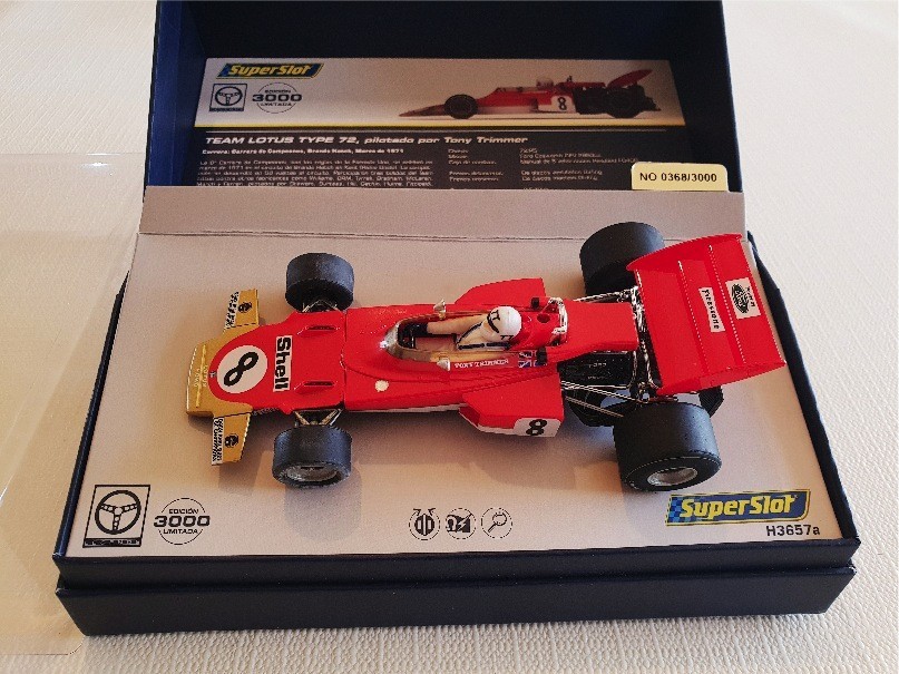 SUPER SLOT H3657A  LOTUS 72 - TONY TRIMMER EDITION LIMITÉE