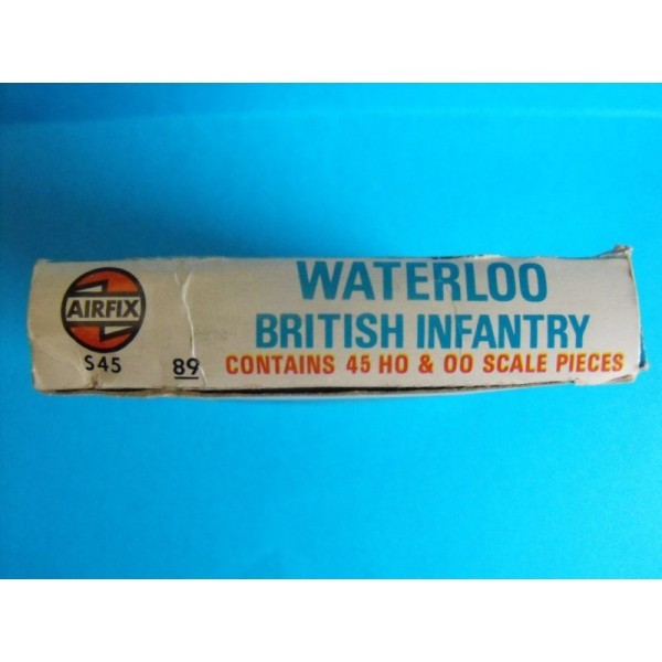 AIRFIX BLUE BOX WATERLOO  BRITISH INFANTRY