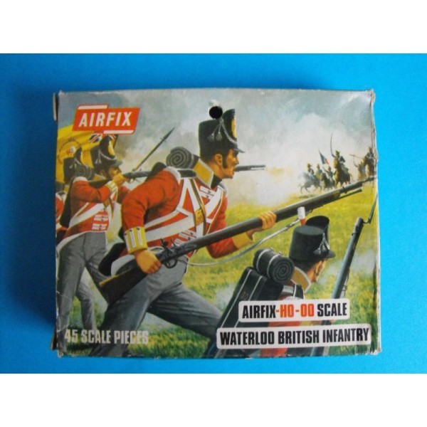 AIRFIX BLUE BOX WATERLOO  BRITISH INFANTRY