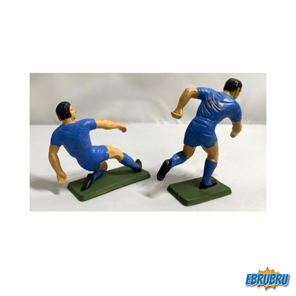 Deux footballeurs bleu Starlux