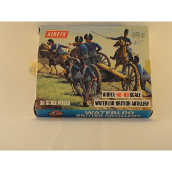 AIRFIX BLUE BOX WATERLOO BRITISH ARTILLERY TYPE 3