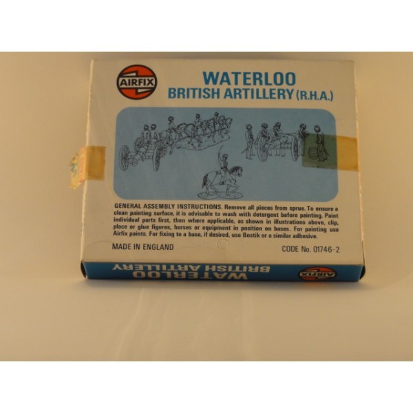 AIRFIX BLUE BOX WATERLOO BRITISH ARTILLERY TYPE 3