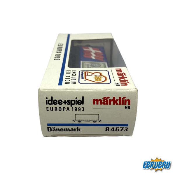 Wagon porte-conteneurs Europe 1993 - Danemark - MARKLIN 84573