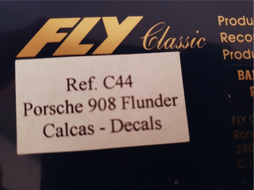 FLY C44 PORSCHE 908 FLUNDER CALCAS DECALS