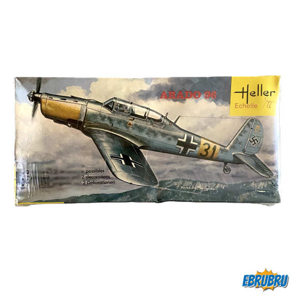 ARADO 96 MAQUETTE D'AVION HELLER 1/72 RÉF 162 BOITE JAUNE