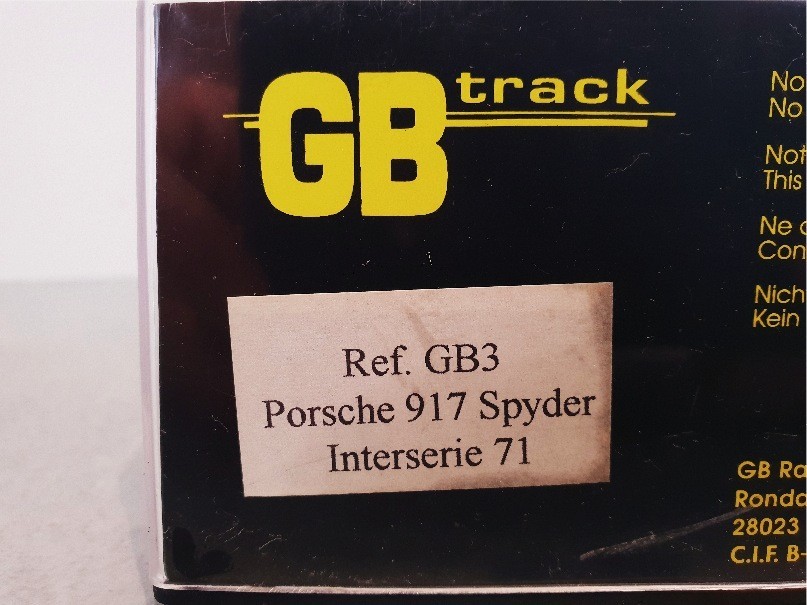 FLY GB3 PORSCHE 917 SPYDER INTERSERIE 71