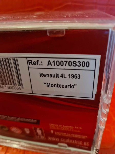 RENAULT 4L 1963 MONTECARLO SCALEXTRIC REF A10070S300