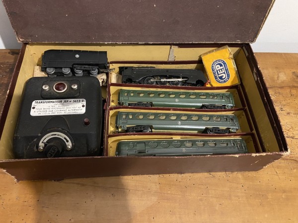  Locomotive A Vapeur 232 R Coffret Train Electrique Ho Jep serie 56