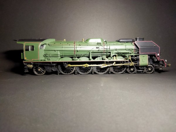 Locomotive 241 P à vapeur SNCF en laiton  echelle O