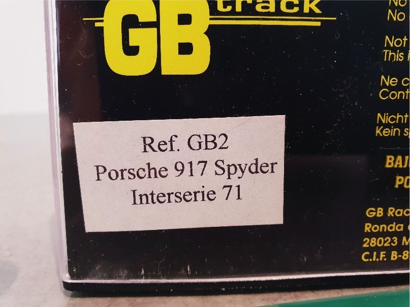 FLY GB2 PORSCHE 917 SPYDER INTERSERIE 71