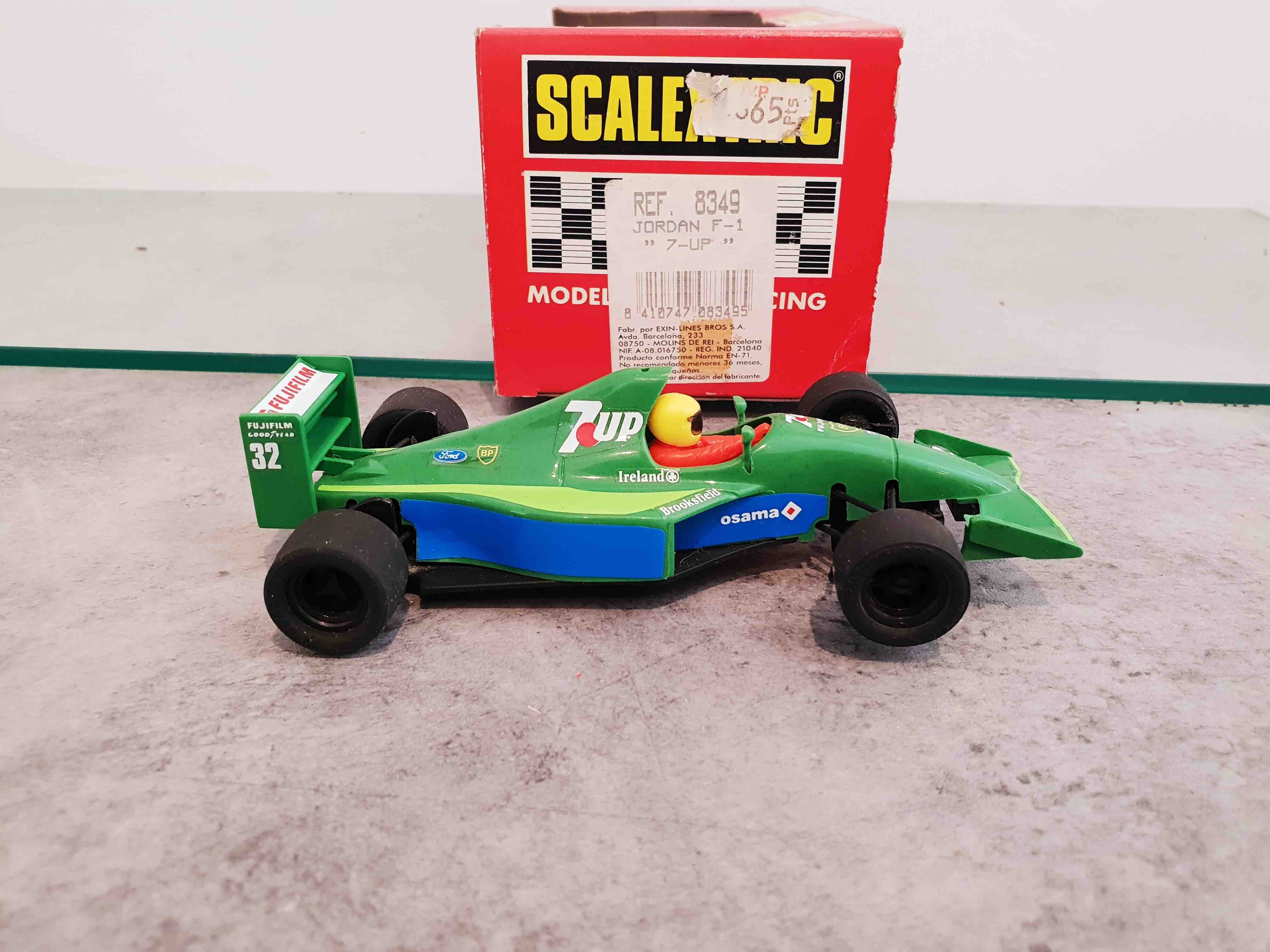 SCALEXTRIC REF 8349 JORDAN F1 SEVEN UP 7 UP